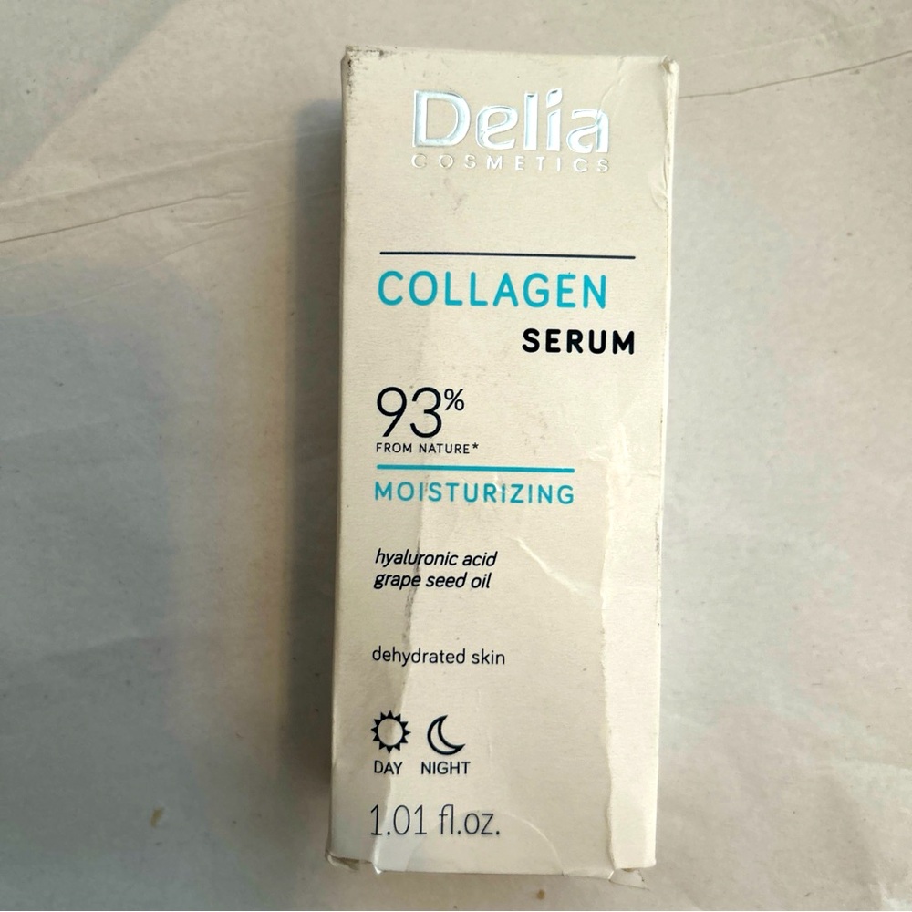 Delia  Cosmetics collagen face serum  day and night. 1.01 ounce 30 ml